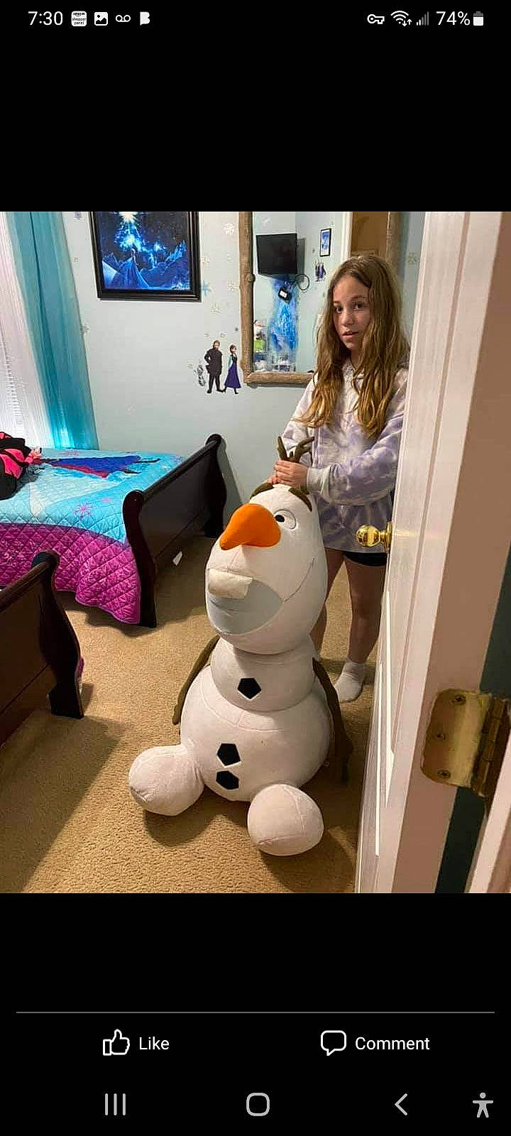 Christine joined the competition — help win amazing prizes! bag, comfort, companion_dog, floor, flooring, fun, fur, luggage_and_bags, machine, person, picture_frame, pillow, plush, product, room, selfie, sitting, stuffed_toy, technology, throw_pillow