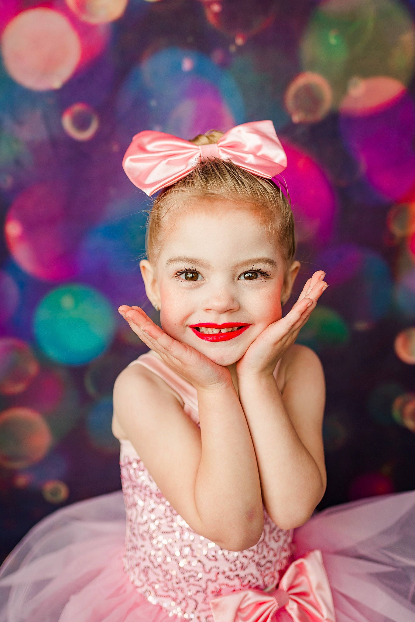 Madalynn is registered to the contest to win money with this photo: day_dress, dress, ear, eye, face, finger, flash_photography, fun, happy, head, joy, light, lip, magenta, person, photograph, pink, purple, red, skin