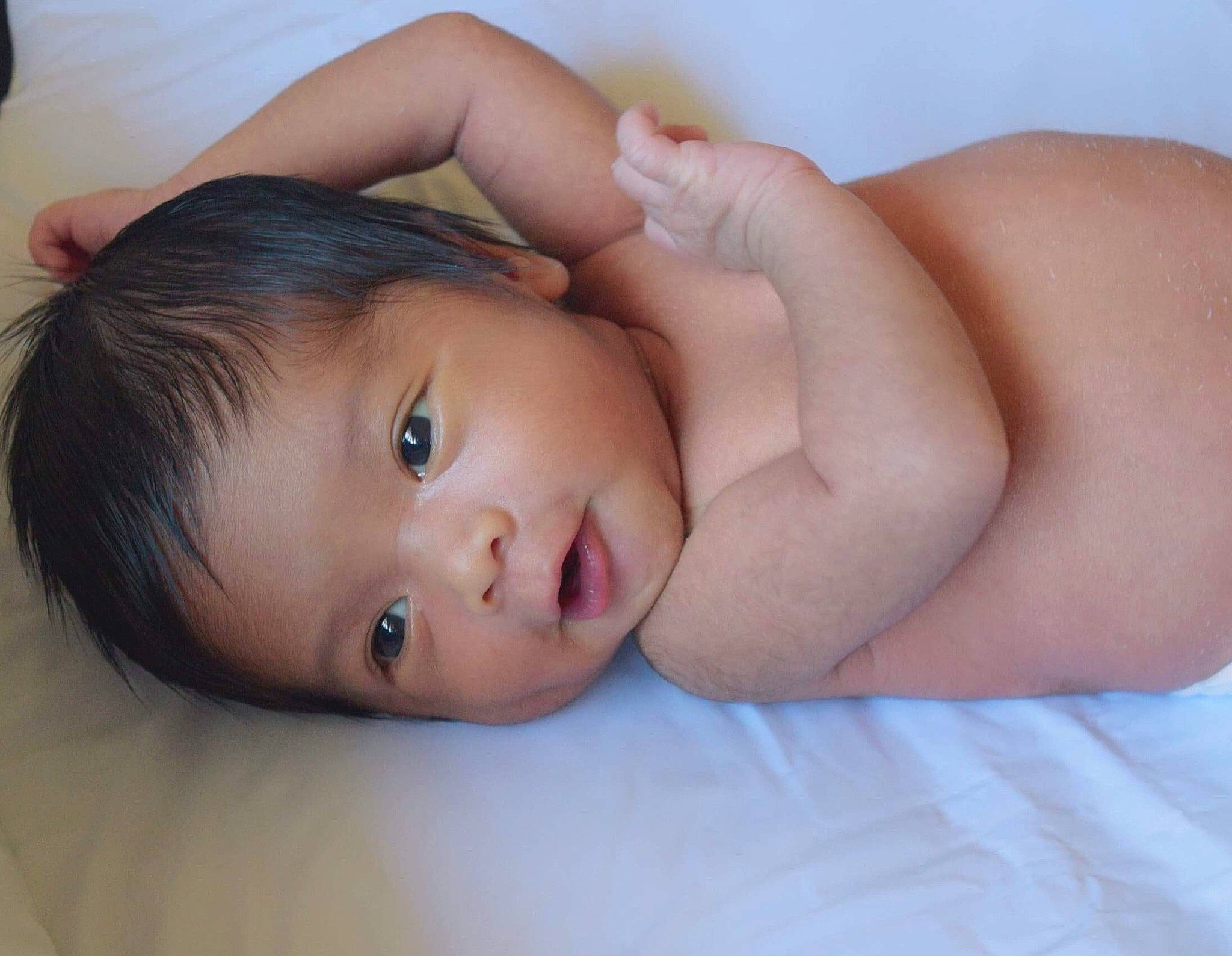 Anderson joined the competition — help win amazing prizes! baby, beauty, black_hair, cheek, child, chin, close_up, eye, eyebrow, face, hand, head, lip, mouth, muscle, neck, nose, person, photography, skin