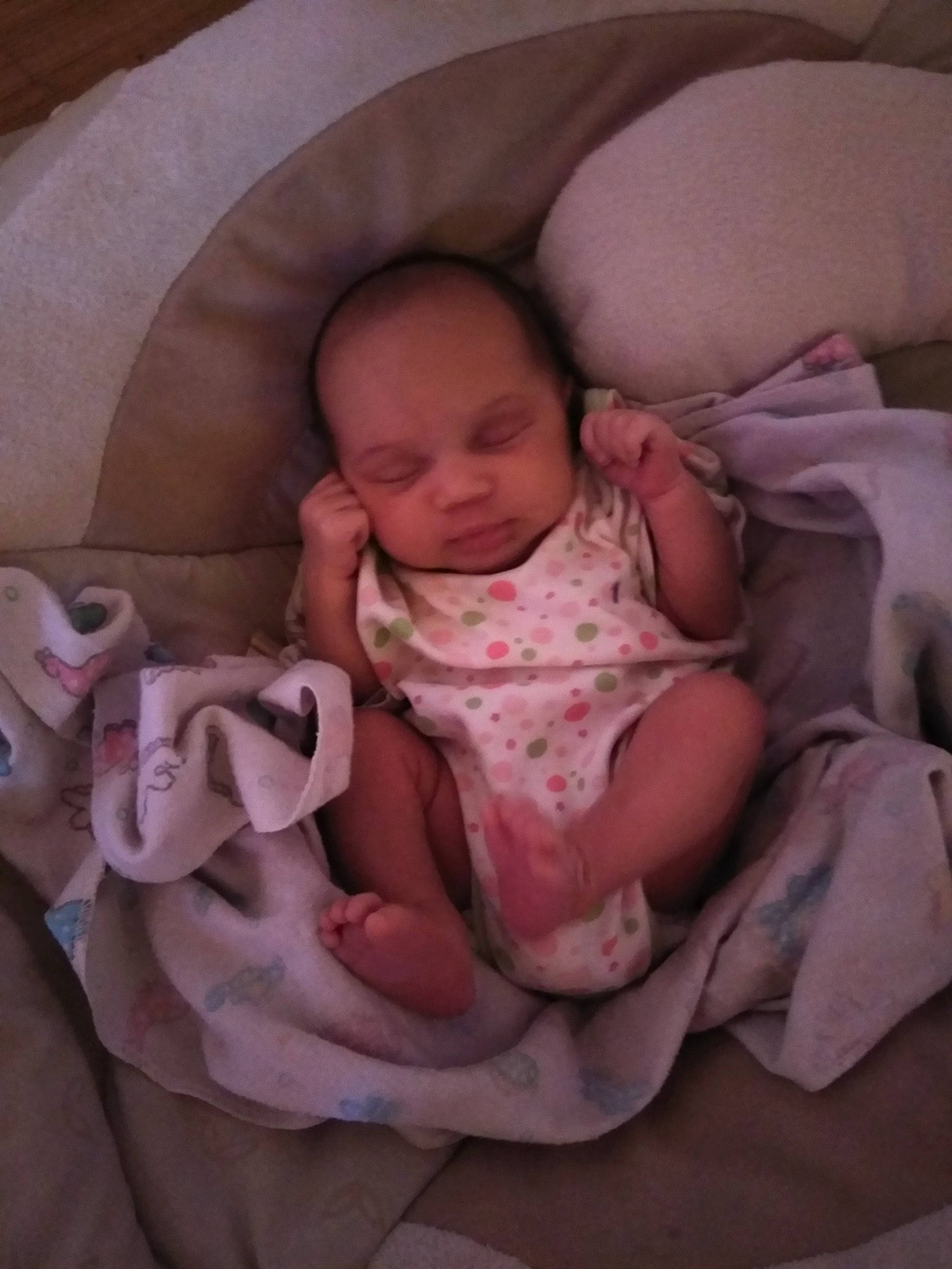 Nyiah is registered to the contest to win money with this photo: baby, baby_products, bedtime, birth, child, comfort, person, pink, product, skin, sleep, toddler