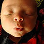 baby, sleeping, face, closeup, infant, pajamas, peaceful, mouth, lips, skin, newborn, child, person, portrait, cute, expression, cozy, indoors, rest, soft