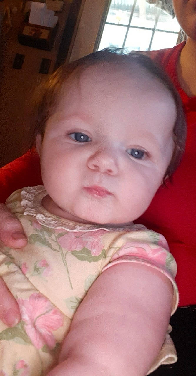 Lillie joined the competition — help win amazing prizes! baby, baby_toddler_clothing, cheek, chin, ear, eye, eyebrow, eyelash, hand, head, iris, lip, mouth, neck, nose, person, pink, skin, sleeve, smile