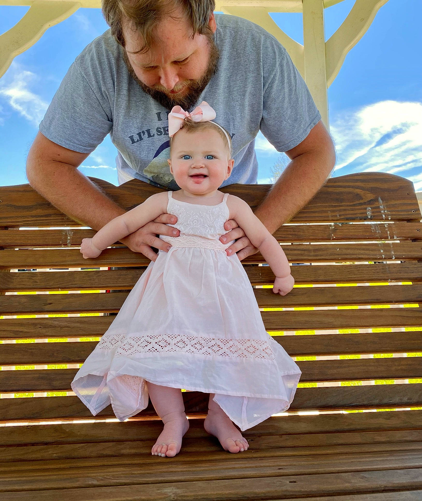 Stevie joined the competition — help win amazing prizes! abdomen, baby, child, dress, family, gesture, hand, happy, joy, leg, people, person, photograph, photography, product, skin, standing, toddler, trunk, vacation
