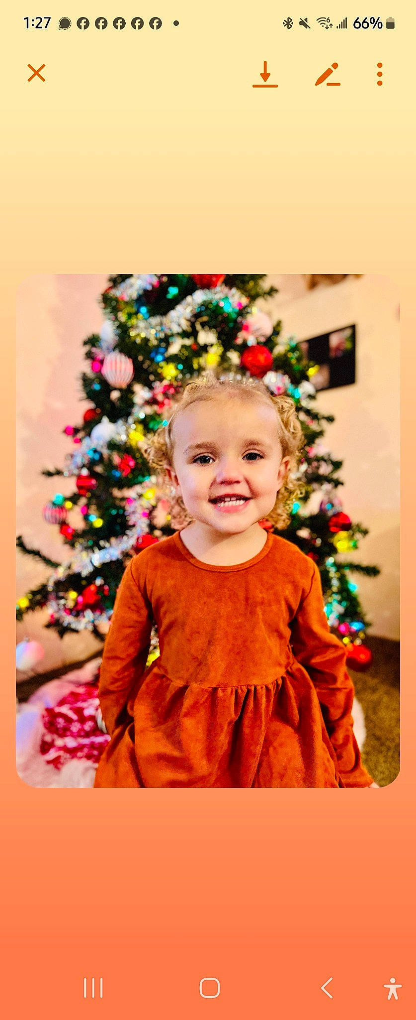 Paisley joined the competition — help win amazing prizes! baby_toddler_clothing, christmas, christmas_decoration, christmas_eve, christmas_ornament, christmas_tree, conifer, event, facial_expression, fun, happy, holiday, holiday_ornament, joy, magenta, ornament, person, shortstraw_pine, sleeve, smile