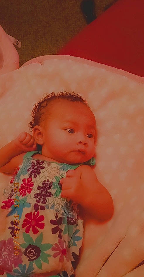 Alaina joined the competition — help win amazing prizes! baby, baby_toddler_clothing, cheek, chest, chin, comfort, eyelash, finger, forehead, hair, head, iris, lip, mouth, neck, nose, person, pink, skin, sleeve