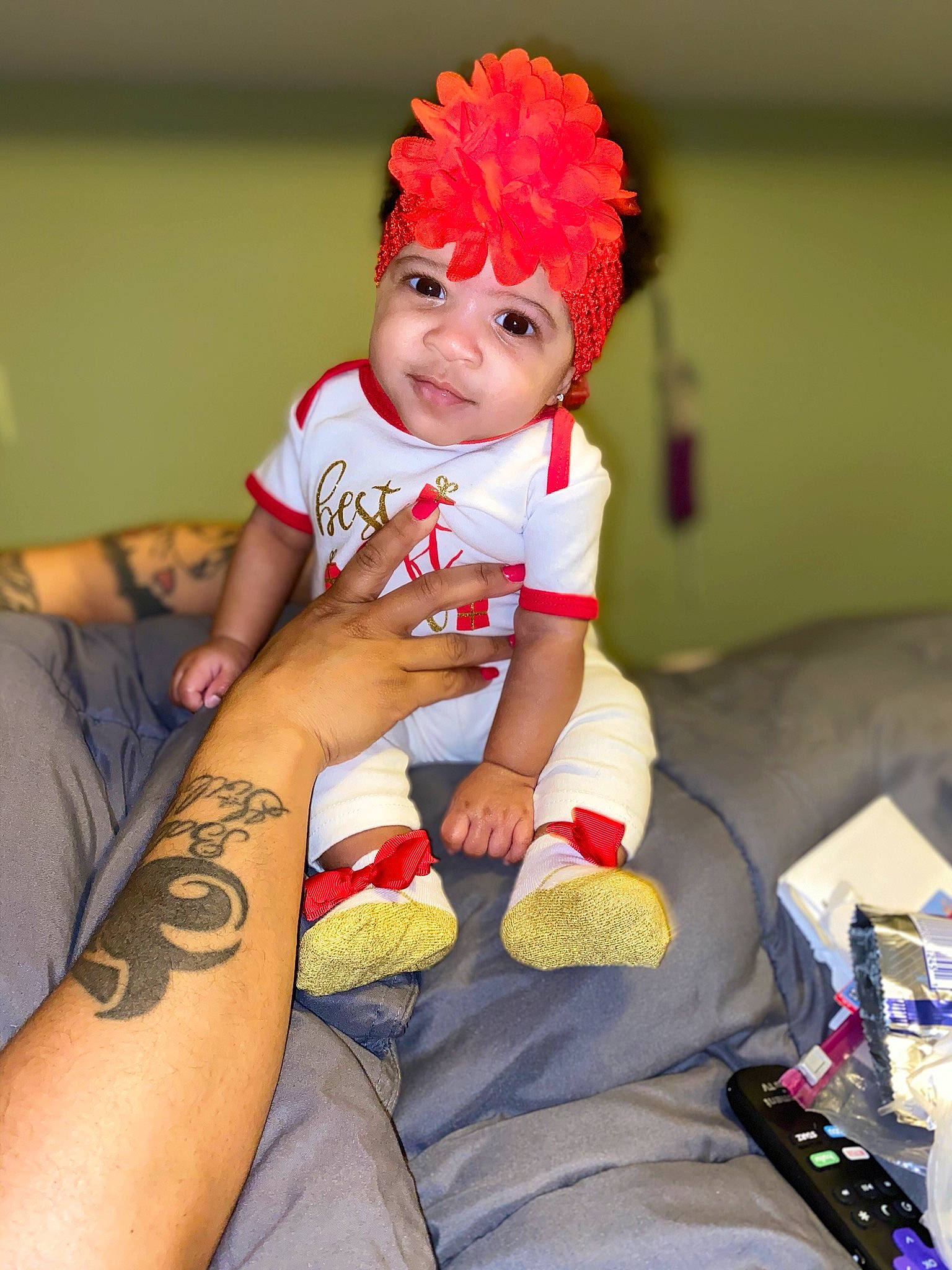 Aubrei joined the competition — help win amazing prizes! arm, child, child_model, costume, elbow, fashion_accessory, finger, footwear, hand, headgear, human_leg, joint, leg, person, photography, red, toddler, yellow