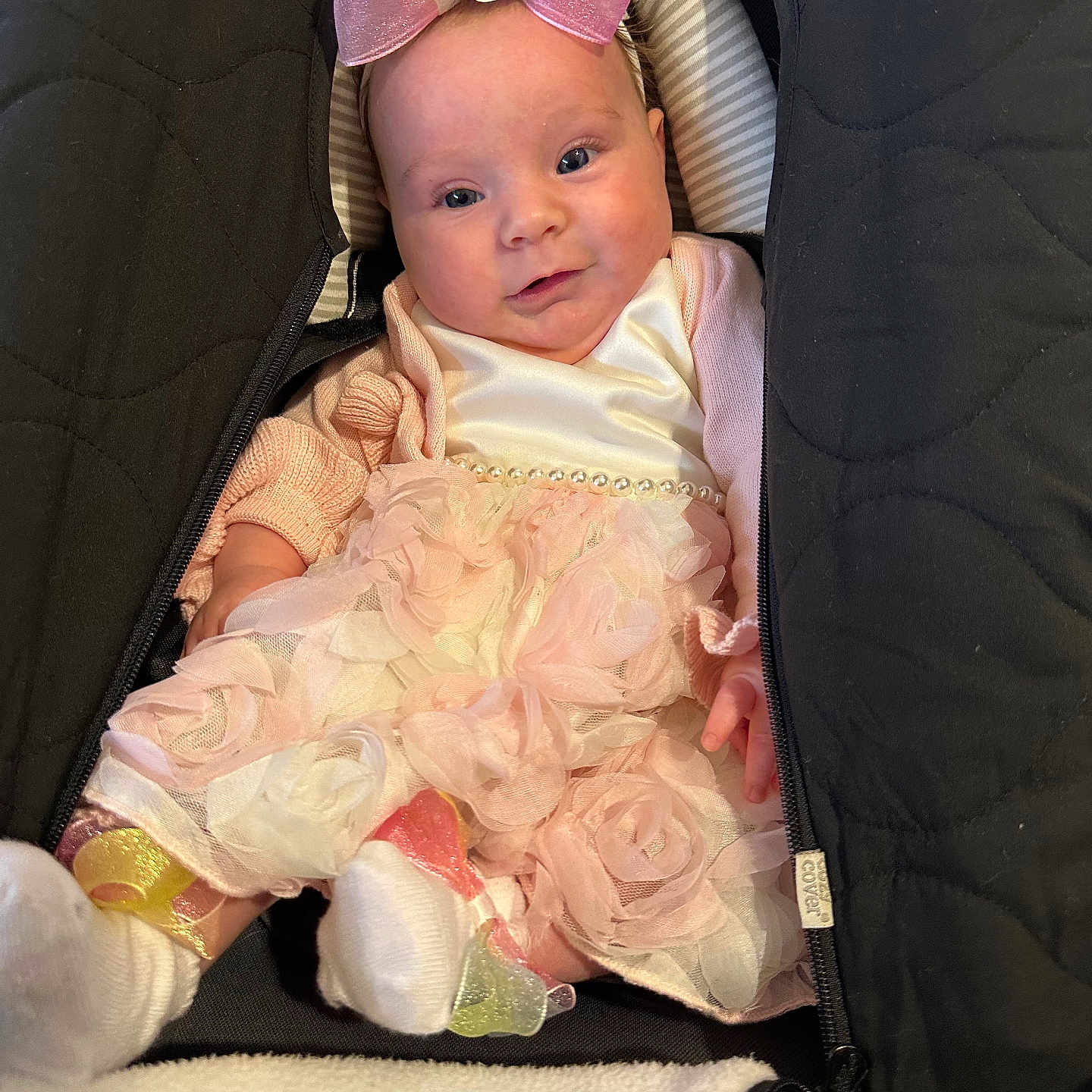 Kloie joined the competition — help win amazing prizes! baby, bed, bonnet, car, car_interior, carseat, clothing, couch, cushion, face, furniture, hat, head, homedecor, newborn, person, photography, portrait, transportation, vehicle