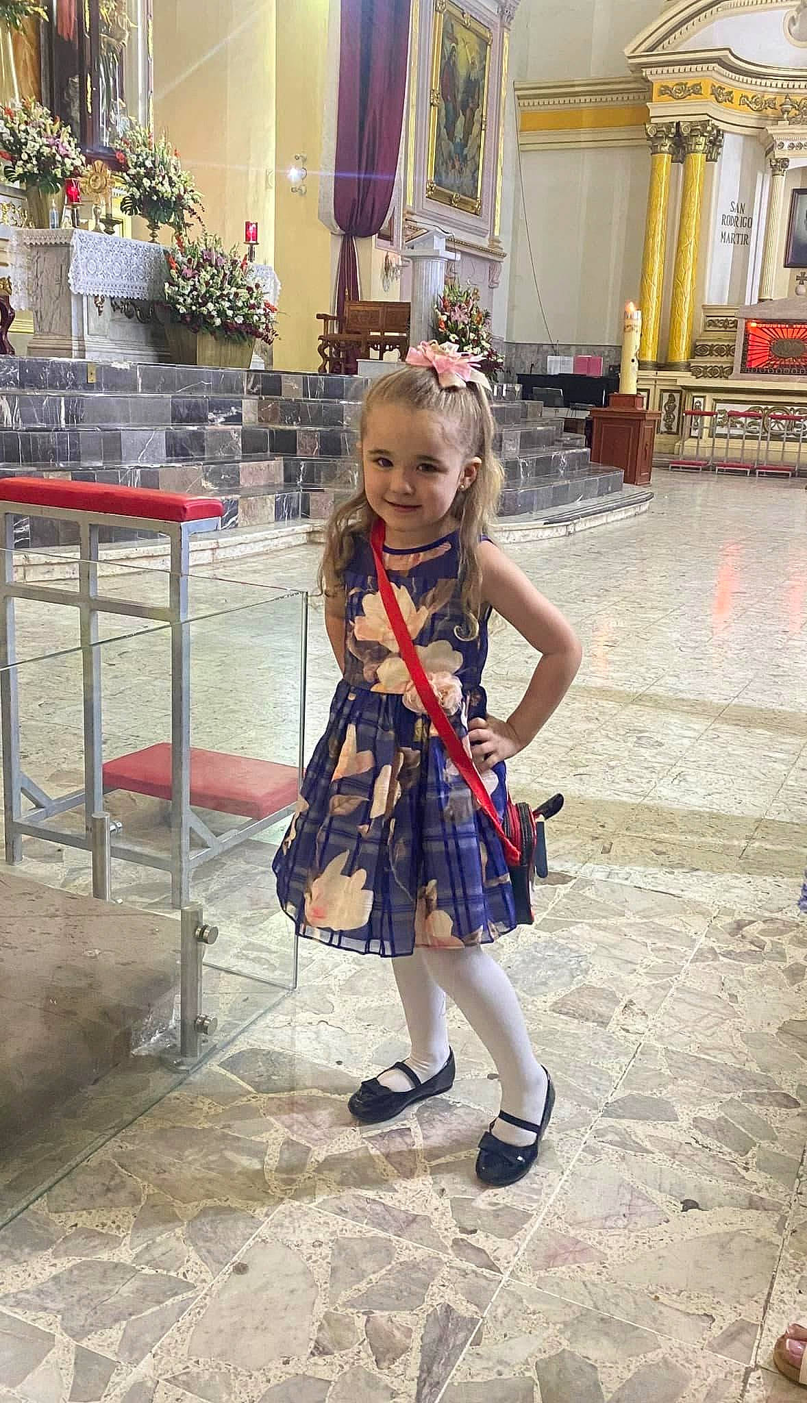Marianna joined the competition — help win amazing prizes! child, costume, dress, event, fashion_design, flooring, fun, happy, human_leg, joy, pattern, person, plant, sandal, shoe, smile, standing, street_fashion, temple, toddler