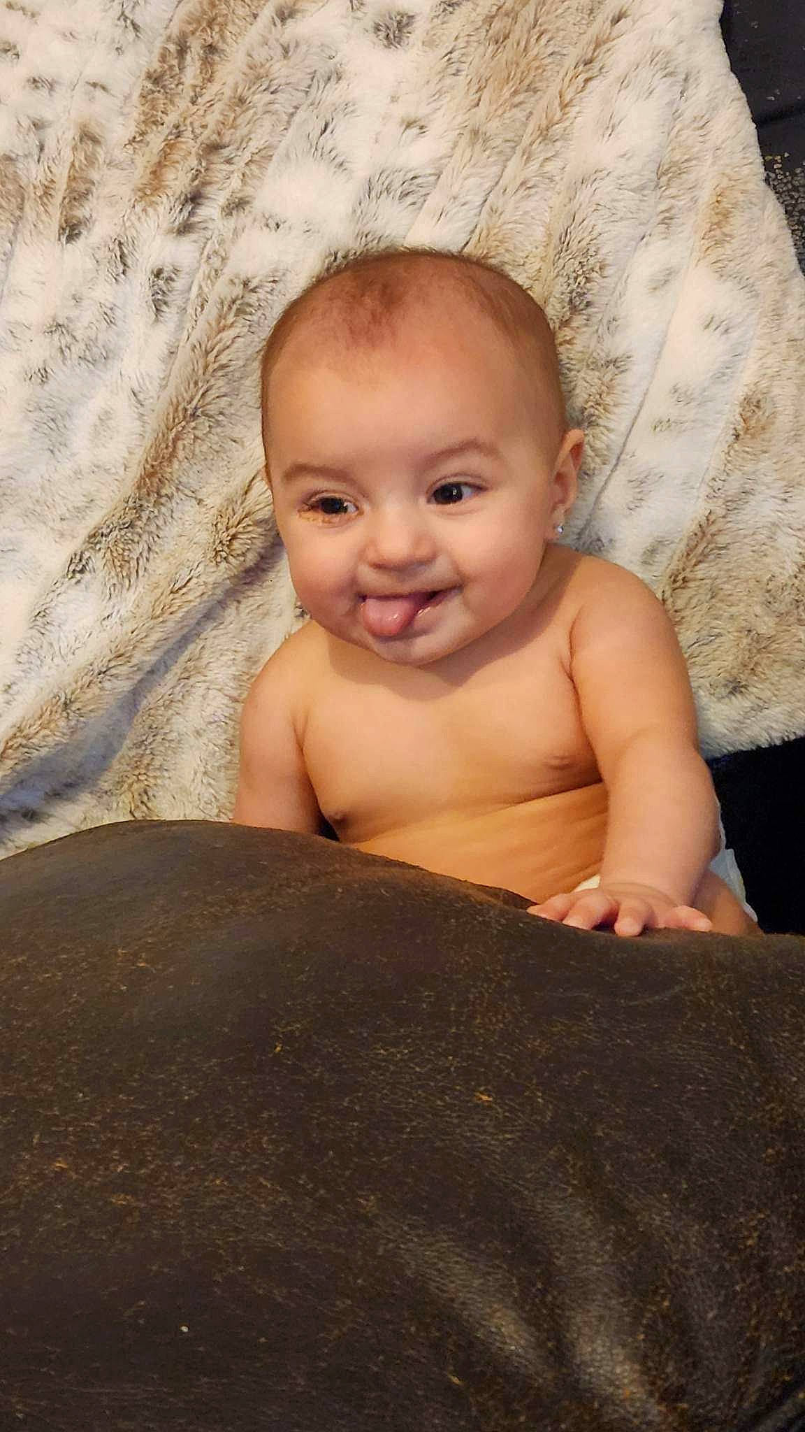 Delana joined the competition — help win amazing prizes! arm, baby, barechested, cheek, chest, close_up, comfort, eye, eyebrow, flash_photography, hand, happy, head, iris, joy, nose, person, skin, smile, stomach