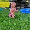 Raiden Dale Secrest joined the competition — help win amazing prizes! backyard, bare_chest, casual, child, curious, daytime, grass, greenery, nature, outdoor, person, plastic_pool, play, pool, shorts, summer, sunlight, toddler, wooden_pallet, young_child