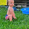Raiden Dale Secrest is registered to the contest to win money with this photo: backyard, bare_chest, barefoot, blue_pool, casual, child, curly_hair, daylight, grass, greenery, nature, outdoor, playtime, serene, shorts, sitting, summer, toddler, wooden_pallet, young_child