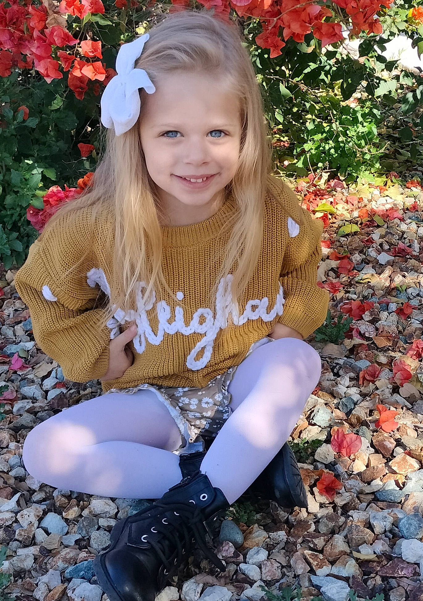 Ryleighann joined the competition — help win amazing prizes! beauty, blond, branch, brown_hair, face, flower, grass, hair, happy, head, joy, leaf, long_hair, people_in_nature, person, pink, plant, sleeve, smile, tree