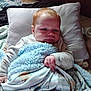 Jase Jr joined the competition — help win amazing prizes! baby, blanket, pillow, bed, sleepwear, infant, face, hand, indoors, person, cozy, resting, soft_texture, expression, cushion, child, warm, comfort, lying_down, home