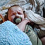 baby, pacifier, blanket, sleeping, infant, cozy, soft, child, cute, wrapped, clothing, furniture, resting, indoors, comfort, peaceful, toddler, nap, expression, face