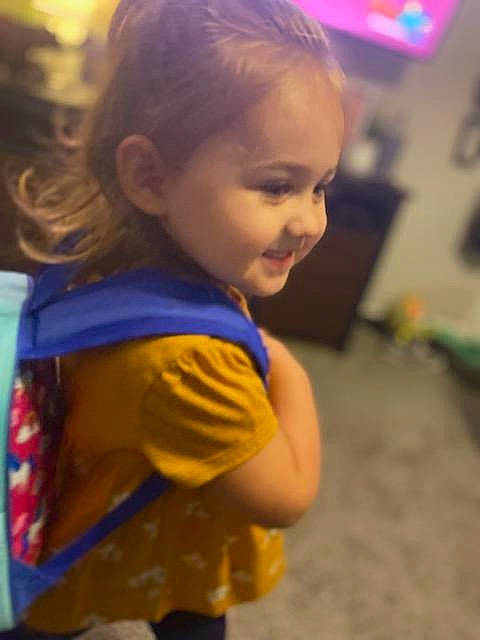 Karley joined the competition — help win amazing prizes! child, cool, electric_blue, event, fun, hair, happy, head, iris, leisure, long_hair, mouth, nose, person, recreation, shoulder, skin, smile, standing, t_shirt