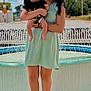 Laynie is registered to the contest to win money with this photo: baby, bow, casual, child, clouds, daylight, dress, fountain, happy, holding, legs, nature, outdoor, person, portrait, sandals, sky, smile, water, woman