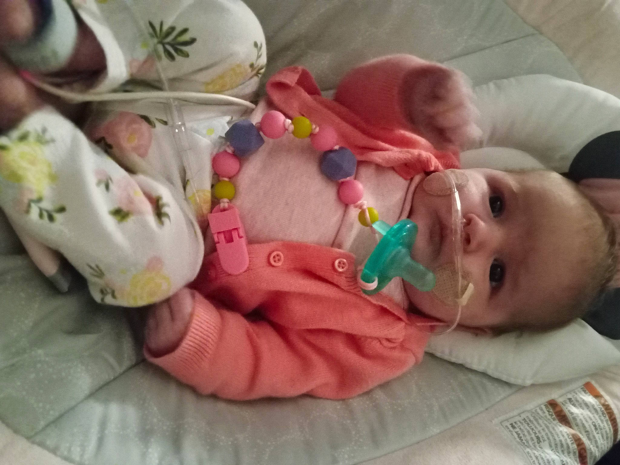 Harlynn joined the competition — help win amazing prizes! baby, baby_products, baby_toddler_clothing, cheek, child, comfort, comfort_food, finger, foot, happy, mouth, nail, person, pink, room, skin, smile, stuffed_toy, toddler, toy