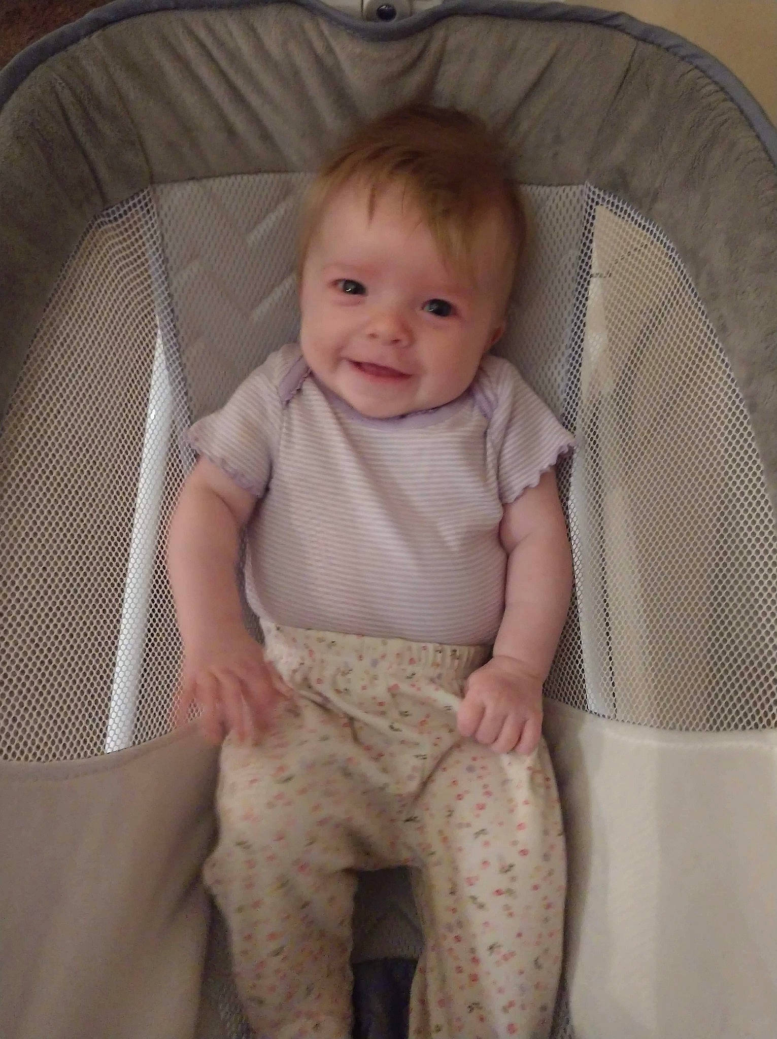 Samantha joined the competition — help win amazing prizes! baby, baby_products, cheek, child, eye, face, head, iris, person, product, skin, smile, standing, toddler