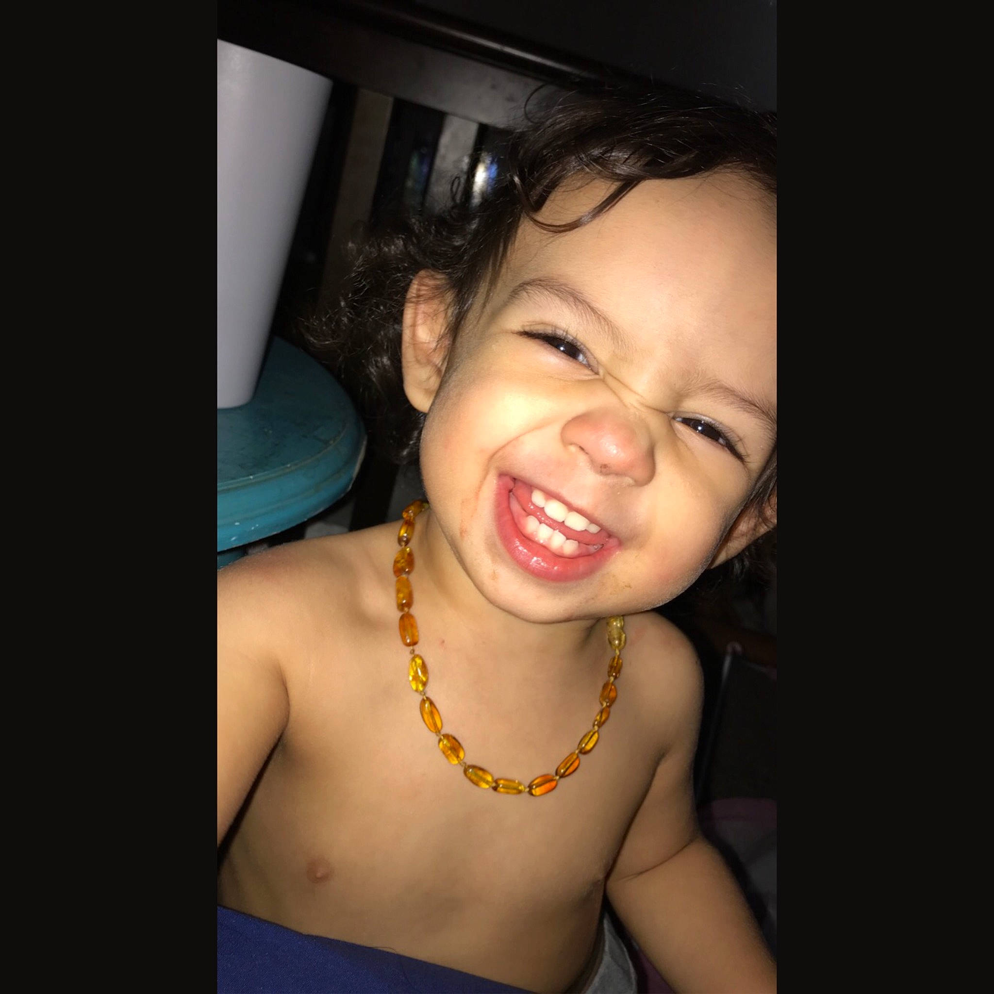 Chance Jr. is registered to the contest to win money with this photo: body_jewelry, chain, cheek, chest, chin, eyebrow, eyelash, fashion_accessory, flash_photography, iris, jewellery, lip, neck, necklace, organ, person, skin, throat, tooth