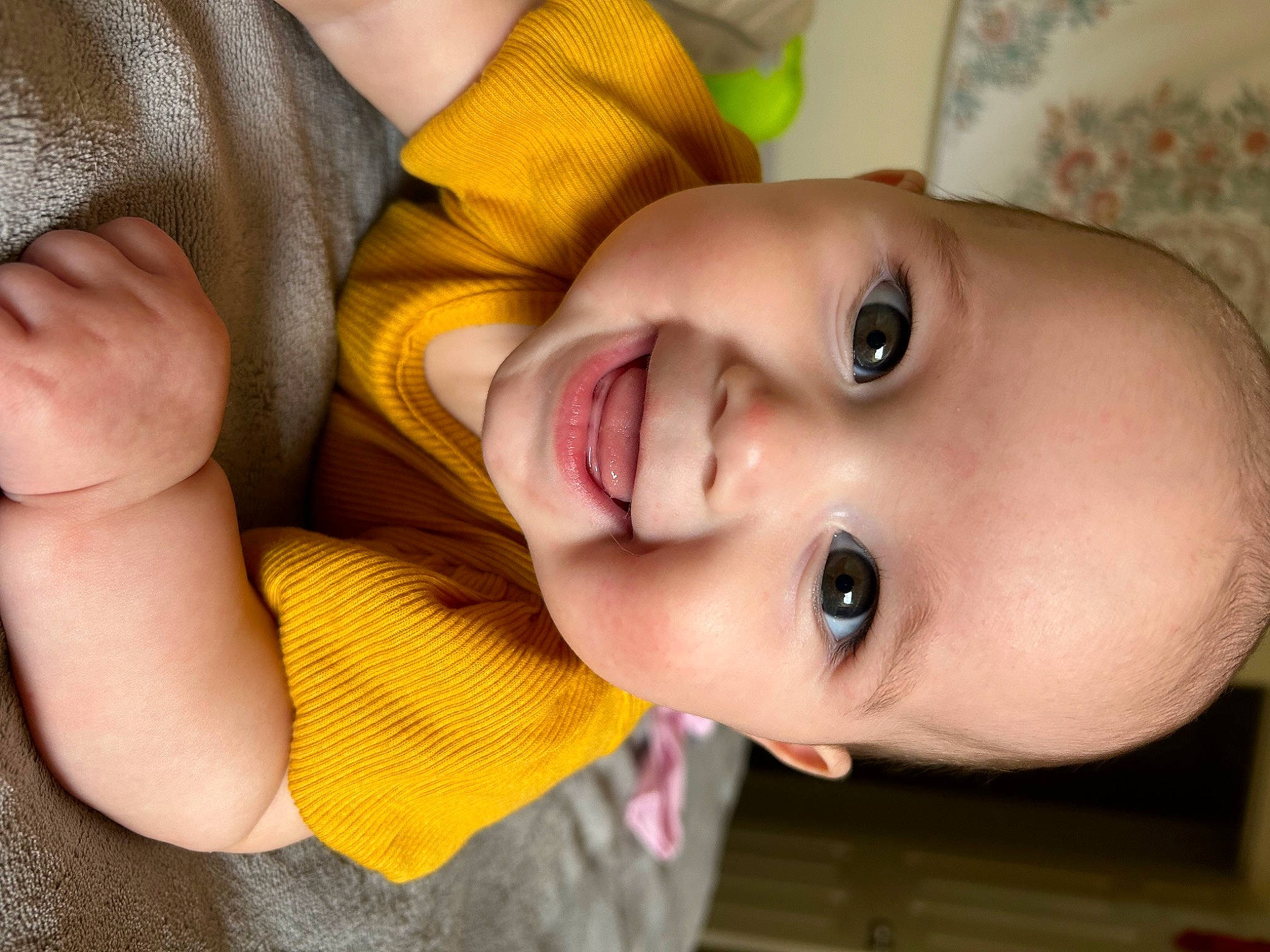 Alaïa is registered to the contest to win money with this photo: cheek, chin, eye, eyebrow, eyelash, facial_expression, forehead, happy, head, iris, joy, lip, mammal, mouth, neck, nose, person, plant, product, skin