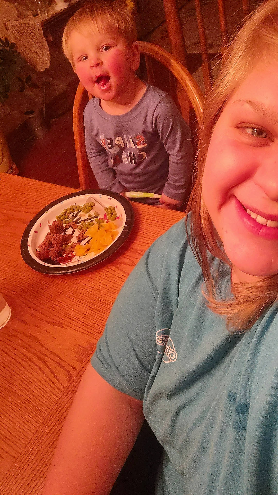 Jaxon joined the competition — help win amazing prizes! chair, cuisine, dish, eye, face, food, food_craving, fun, happy, head, ingredient, joy, junk_food, mouth, organ, person, plate, recipe, smile, t_shirt