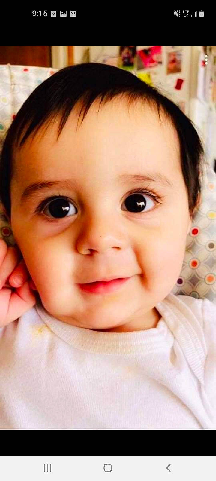 Emilio is registered to the contest to win money with this photo: baby, cheek, chin, ear, eye, eyebrow, eyelash, facial_expression, forehead, head, human, iris, lip, mouth, neck, nose, person, product, skin, sleeve