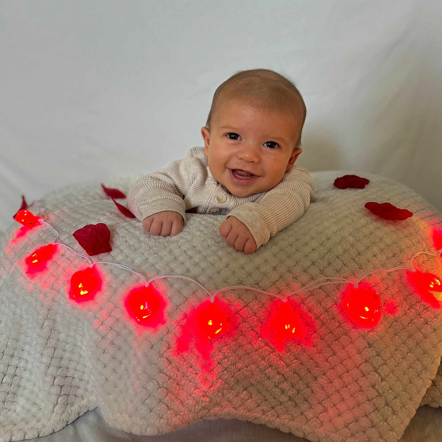 Weston joined the competition — help win amazing prizes! baby, bed, bedroom, blanket, bodypart, couch, cushion, face, finger, furniture, hand, happy, head, homedecor, indoors, person, photography, portrait, room, smile