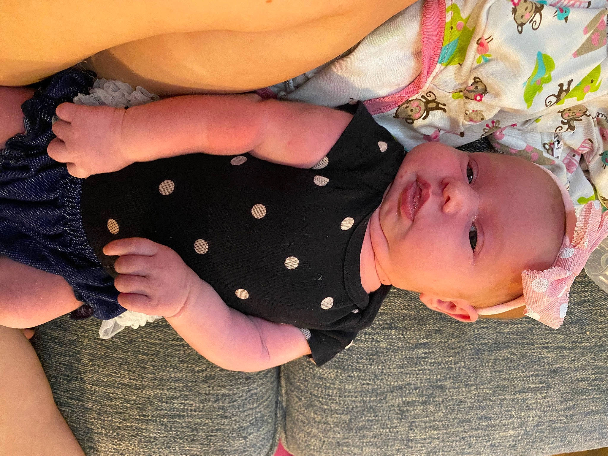 Kinsleigh is registered to the contest to win money with this photo: abdomen, arm, baby, baby_products, baby_toddler_clothing, child, finger, gesture, hand, joint, pattern, person, plant, sleeve, thigh, thumb, toddler, trunk, waist, wrist