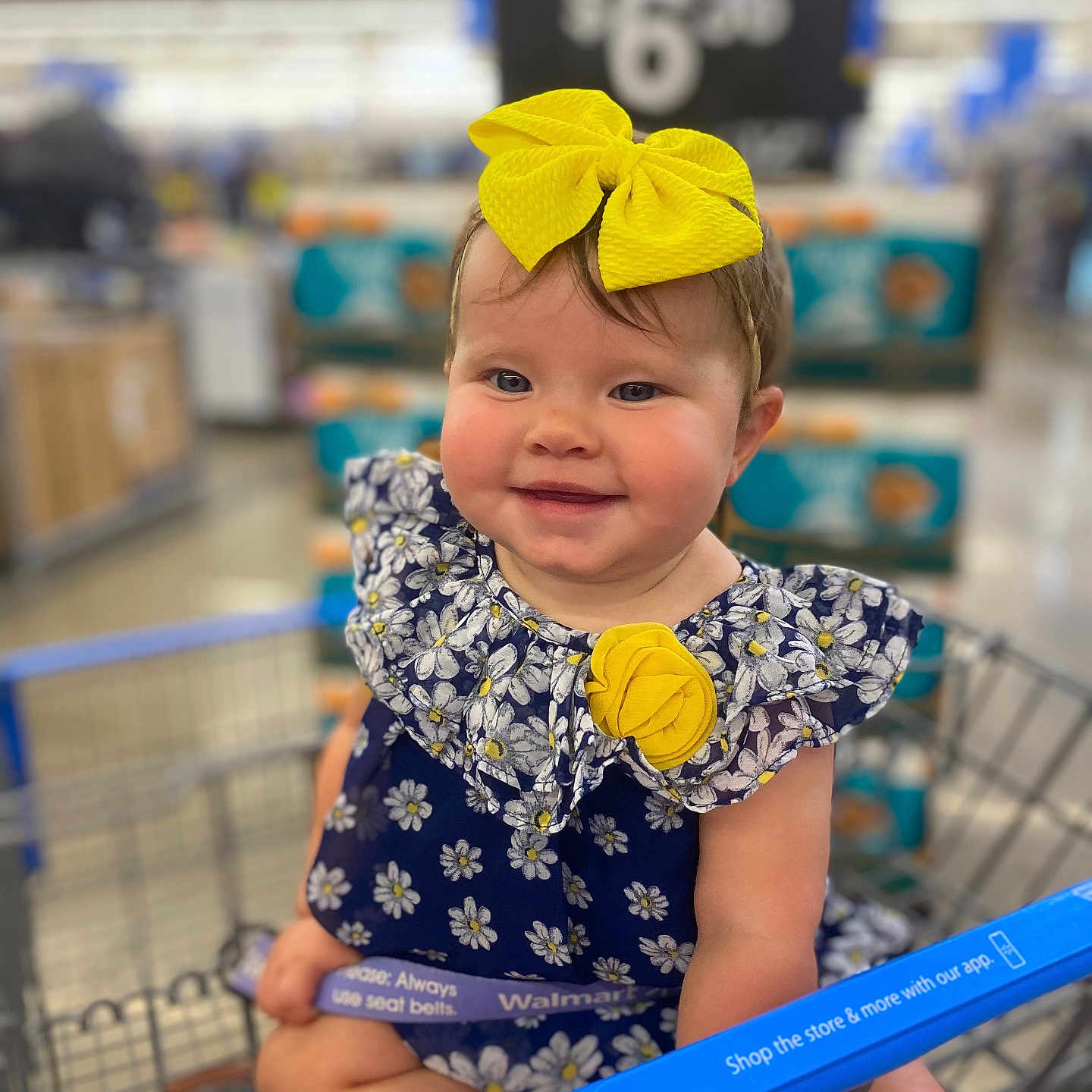 Hazelee joined the competition — help win amazing prizes! accessories, baby, blouse, bodypart, clothing, dress, face, finger, glove, grocerystore, happy, head, indoors, person, photography, portrait, shop, shopping, shoppingcart, smile