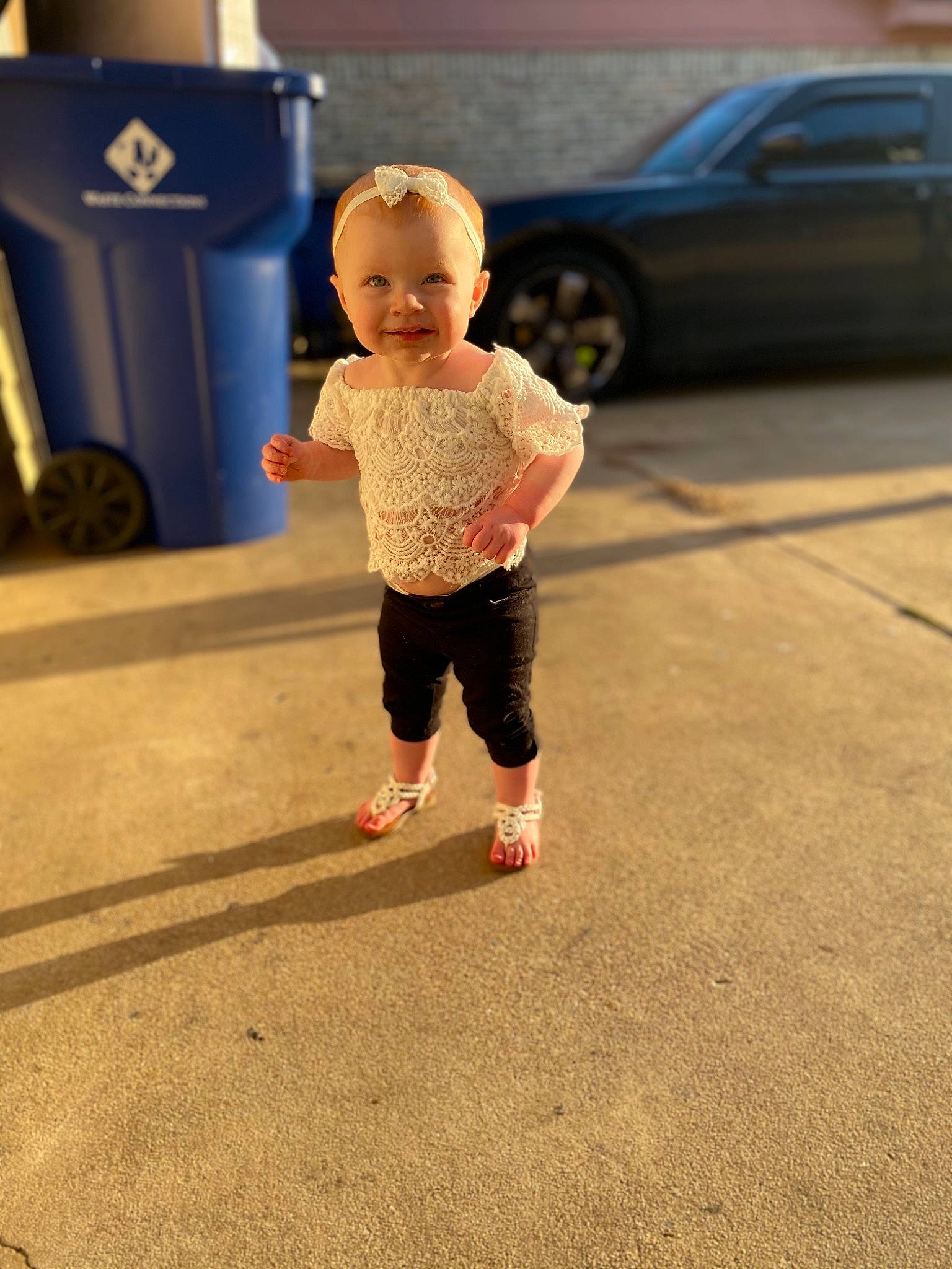 Jacee joined the competition — help win amazing prizes! asphalt, baby, car, floor, flooring, grass, happy, head, human_settlement, joy, landscape, motor_vehicle, person, personal_luxury_car, recreation, road, road_surface, tire, toddler, vehicle_door
