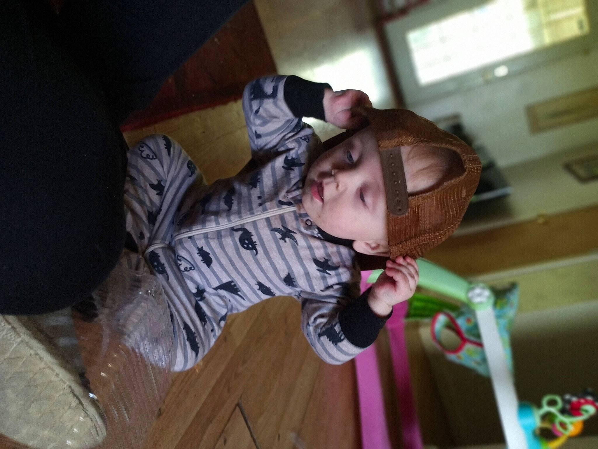 Rocky is registered to the contest to win money with this photo: baby, child, fun, person, play, room, toddler