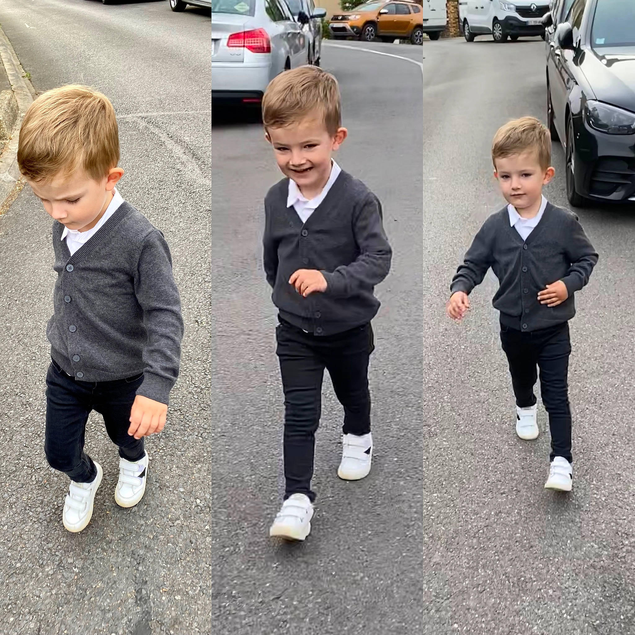 Pavle participe au concours pour gagner de l'argent avec cette photo : asphalt, automotive_design, car, cool, gesture, hairstyle, hand, happy, human_body, joy, motor_vehicle, person, plant, recreation, sleeve, smile, standing, style, tire, toddler