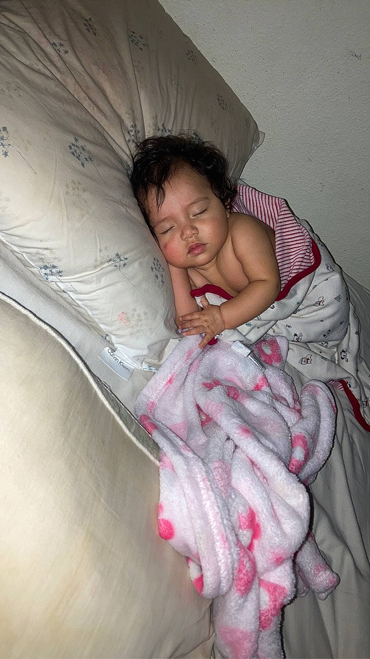 Marianna joined the competition — help win amazing prizes! bed, bedding, black_hair, child, comfort, elbow, finger, flash_photography, fun, hand, human_body, human_leg, leg, linens, magenta, person, shoulder, skin, textile, thigh