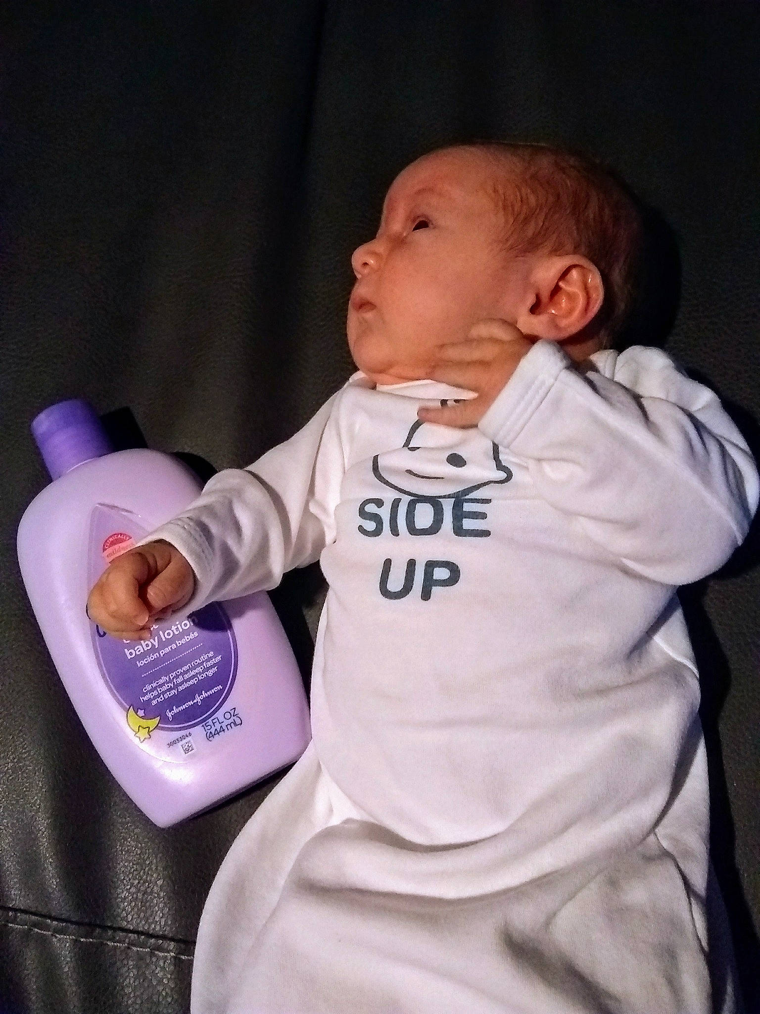 Lincoln joined the competition — help win amazing prizes! arm, child, cool, day, fun, infant, person, product, purple, toddler
