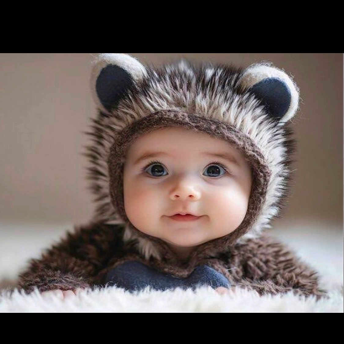 Teddy Beaux joined the competition — help win amazing prizes! adorable, baby, bear_ears, child, close_up, costume, cozy, cute, face, furry, headgear, indoor, infant, lying_down, portrait, smile, soft_focus, soft_texture, warm_lighting, wide_eyes