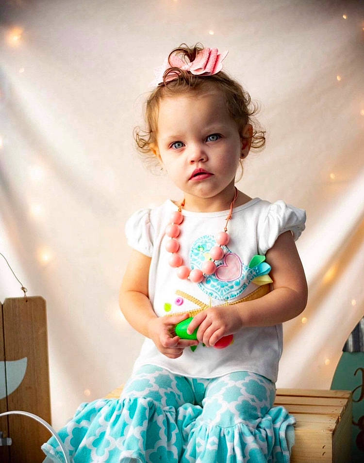 Kinsley Grace is registered to the contest to win money with this photo: baby, baby_products, baby_toddler_clothing, beauty, child, child_model, daughter, dress, fashion_accessory, hair_accessory, happy, person, photography, pink, product, ruffle, skin, smile, toddler, yellow