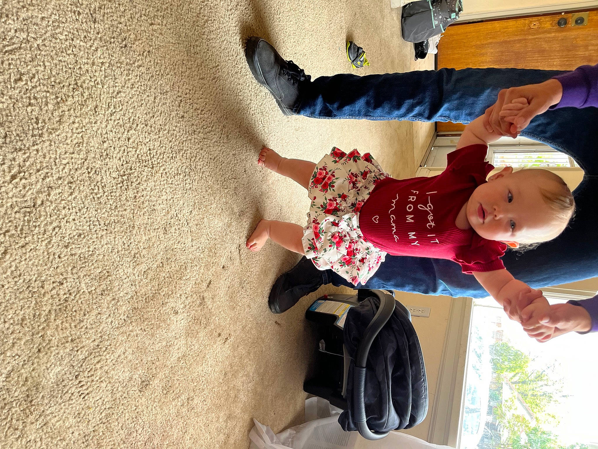 Ashtyn is registered to the contest to win money with this photo: baby, backpack, child, fun, happy, hat, landscape, leisure, luggage_and_bags, person, play, recreation, sand, toddler, travel, tree