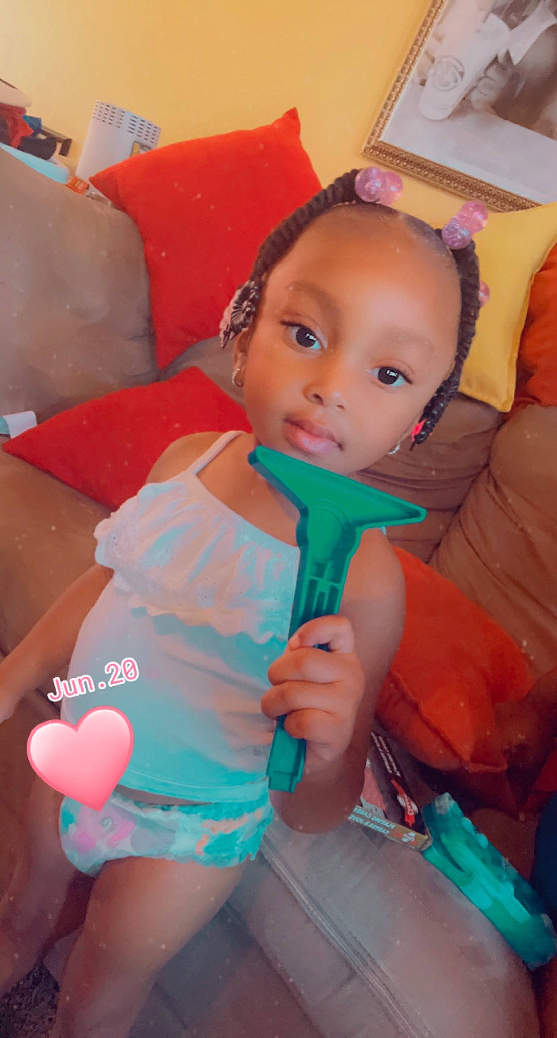 Raelanii joined the competition — help win amazing prizes! baby_toddler_clothing, child, comfort, finger, fun, happy, human_leg, joint, leisure, mouth, nail, orange, person, pink, play, sitting, skin, thigh, thumb, toddler