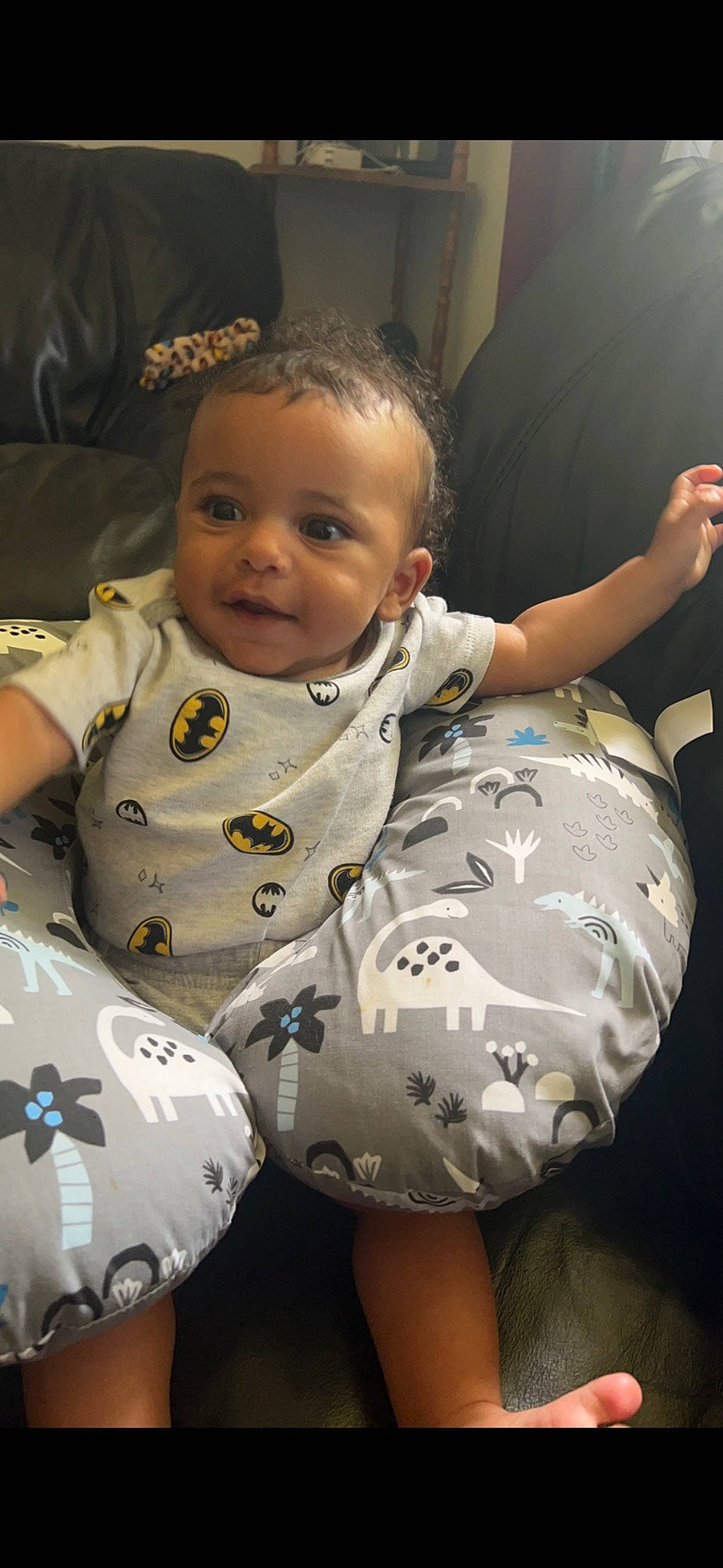 Franklin joined the competition — help win amazing prizes! baby, baby_toddler_clothing, cheek, comfort, eye, face, facial_expression, finger, gesture, hair, happy, head, human_body, mammal, mouth, nose, person, skin, sleeve, smile