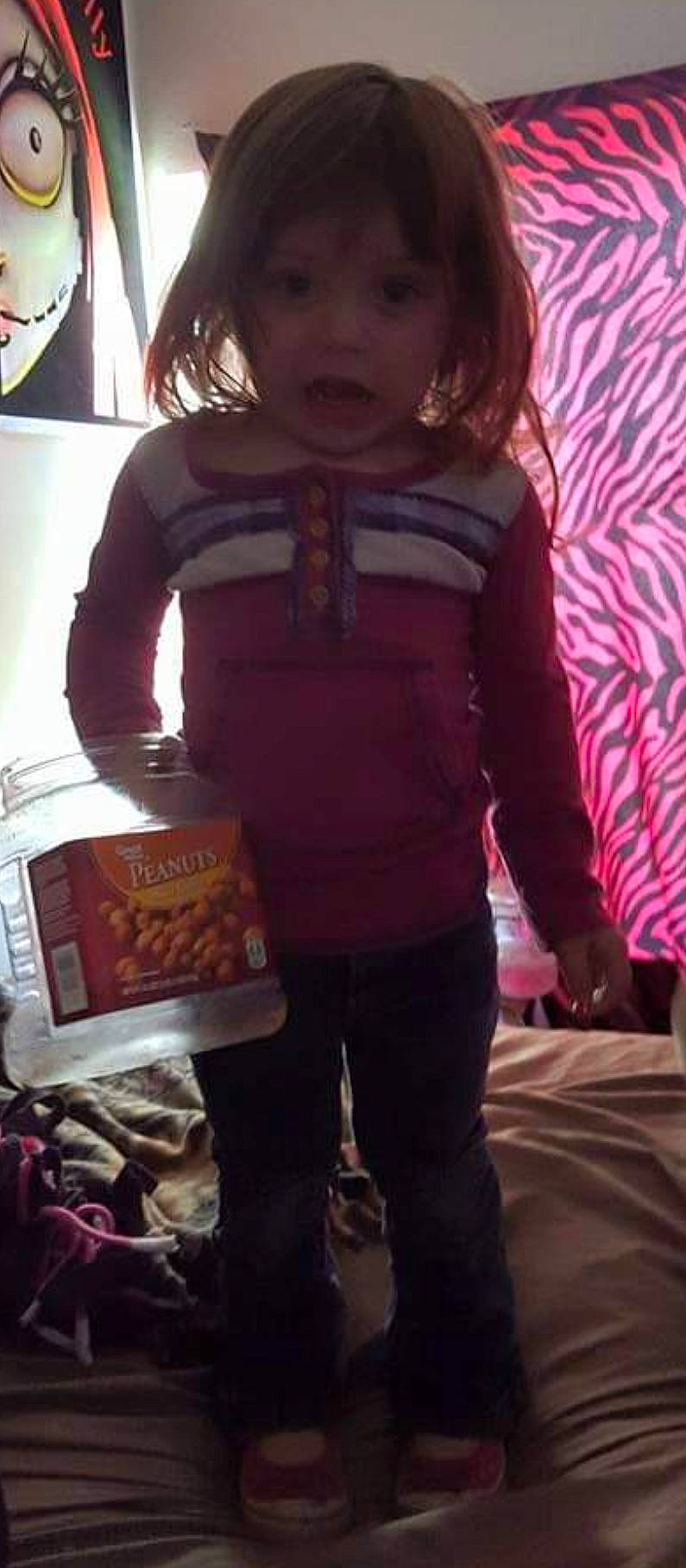 Merella joined the competition — help win amazing prizes! black, cool, design, doll, facial_expression, fashion, fun, hairstyle, jeans, magenta, pattern, people, person, plaid, sleeve, standing, t_shirt, textile, thigh, toddler