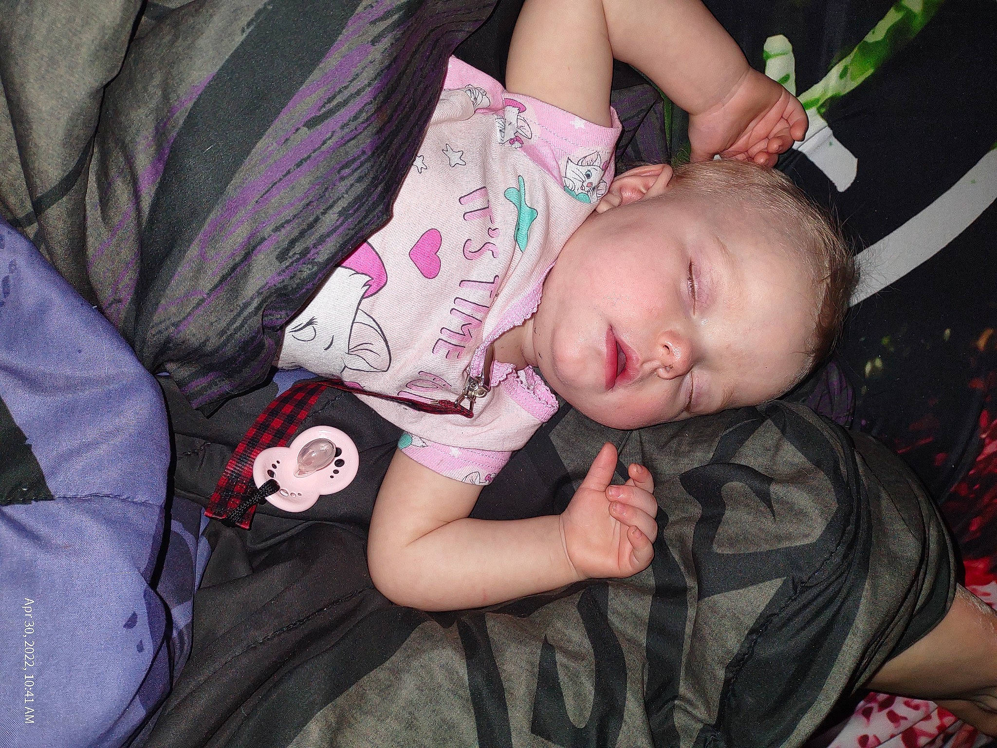 Olivia joined the competition — help win amazing prizes! baby, baby_products, baby_toddler_clothing, cheek, child, comfort, eyelash, finger, happy, lap, leg, mouth, nail, person, pink, sitting, skin, sleeve, thigh, toddler