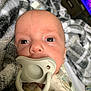 baby, blanket, bodypart, computerhardware, couch, electronics, face, finger, furniture, hand, hardware, head, monitor, newborn, person, photography, portrait, screen, tape, tv