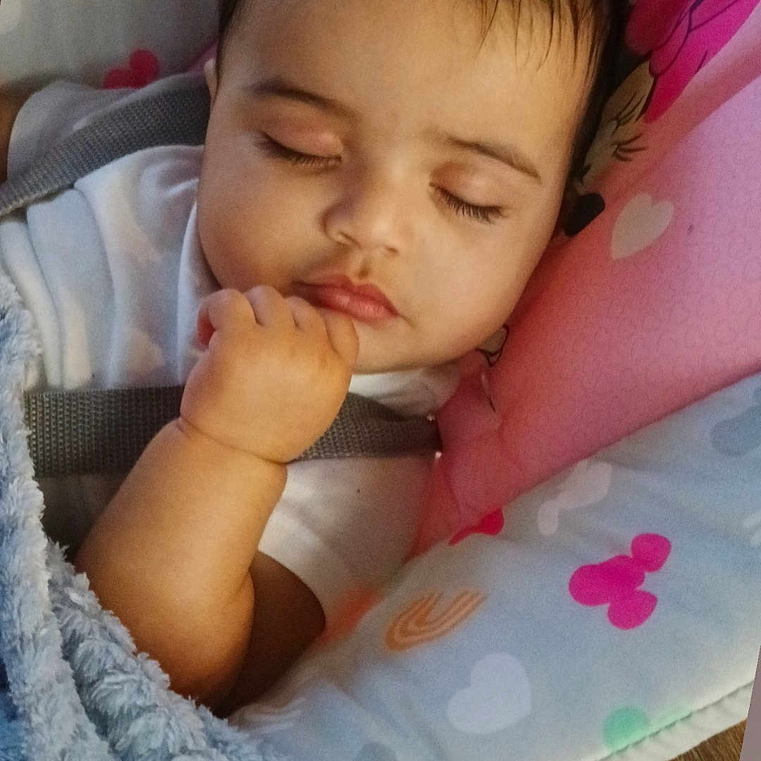 Krisus joined the competition — help win amazing prizes! baby, blanket, child, clothing, colorful, cushion, cute, face, hand, heart_pattern, indoor, infant, peaceful, pillow, rainbow_pattern, resting, seat, sleeping, soft_texture, wooden_floor