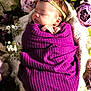 Zuri Lynn is registered to the contest to win money with this photo: baby, newborn, sleeping, purple_blanket, headband, flower, floral, lace, soft_texture, cozy, wrapped, peaceful, portrait, infant, cute, resting, closeup, decorative, nature, still_life