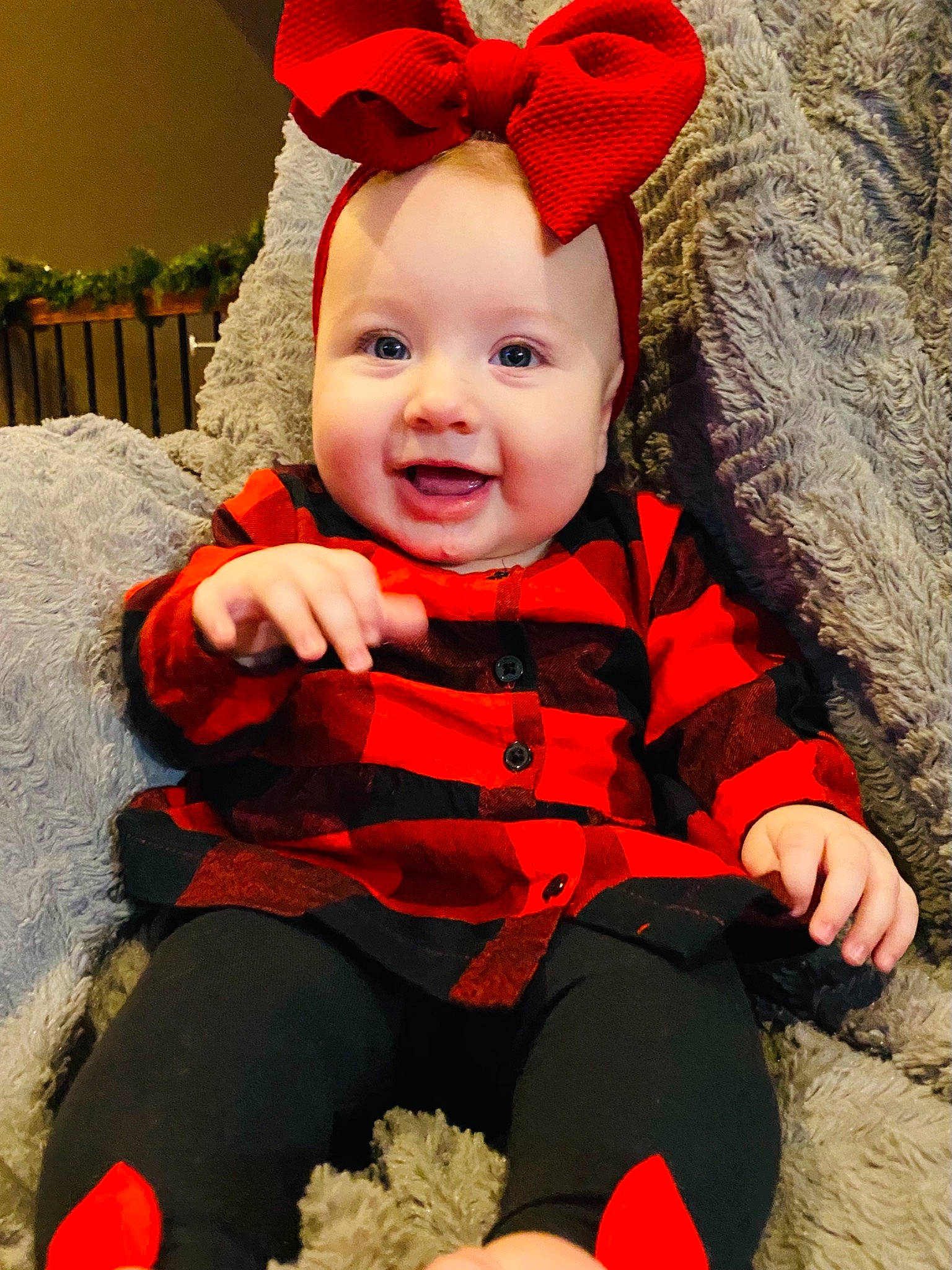 Annaleigh joined the competition — help win amazing prizes! baby, baby_toddler_clothing, child, comfort, costume_hat, eye, face, facial_expression, fictional_character, fun, happy, head, human_body, orange, person, photograph, red, skin, sleeve, smile