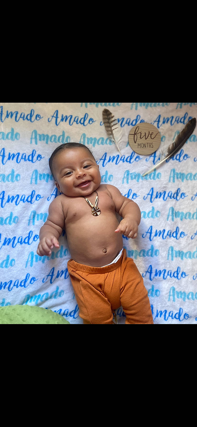 Amado joined the competition — help win amazing prizes! abdomen, advertising, baby, barechested, chest, child, finger, flash_photography, font, gesture, handwriting, happy, joy, muscle, navel, person, photo_caption, poster, room, smile