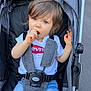 Keyleen a rejoint le concours — aidez-le/la à gagner de superbes lots ! accessories, baby, bodypart, clothing, coat, face, finger, hand, head, jacket, jeans, knitwear, pants, person, photography, portrait, strap, stroller, sweater, vest