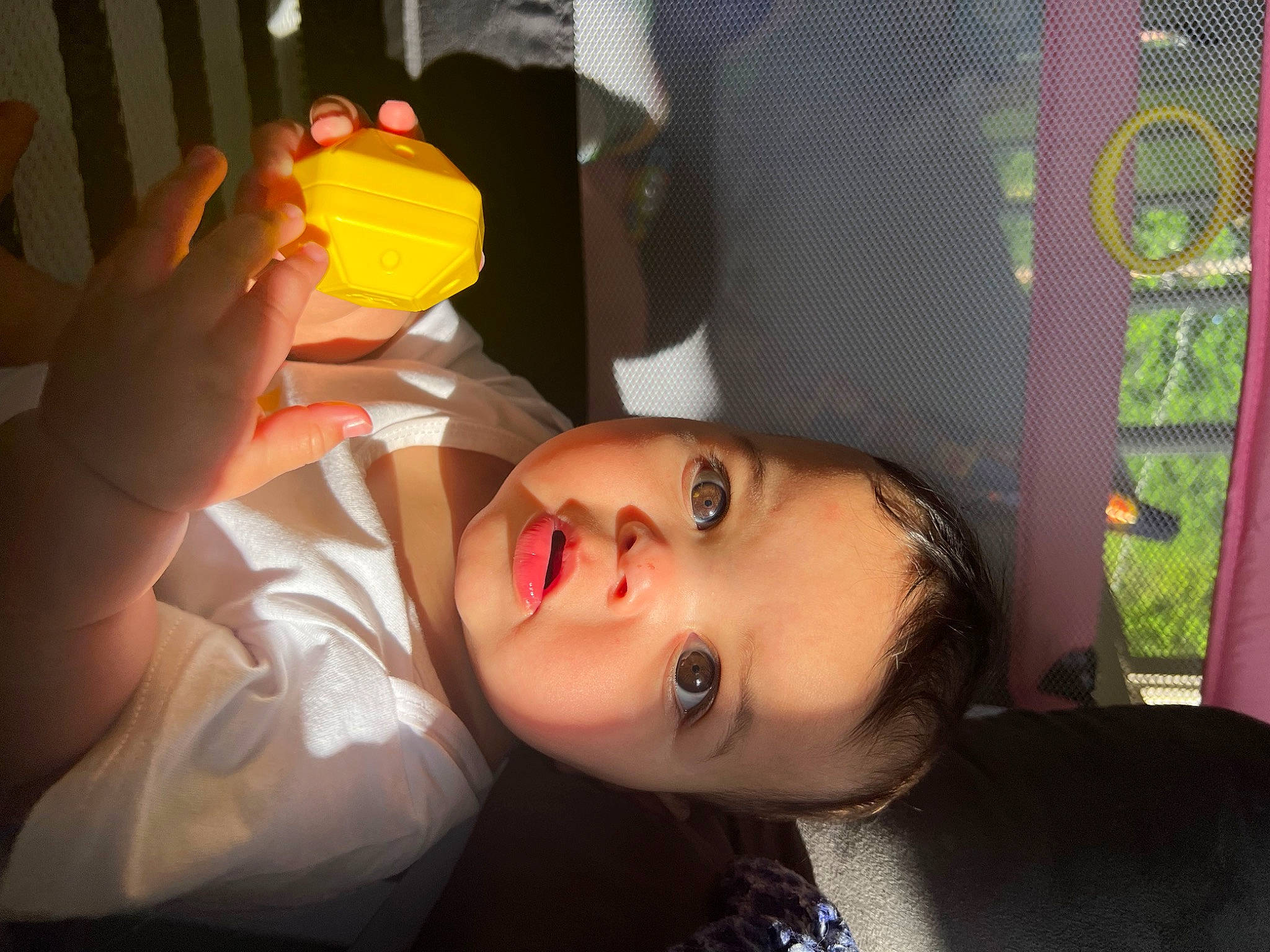 Alexandra joined the competition — help win amazing prizes! chair, child, drink, drinkware, eyelash, fun, fur, gesture, lip, mouth, nail, nose, person, plastic, plastic_bottle, room, sitting, tableware, toy