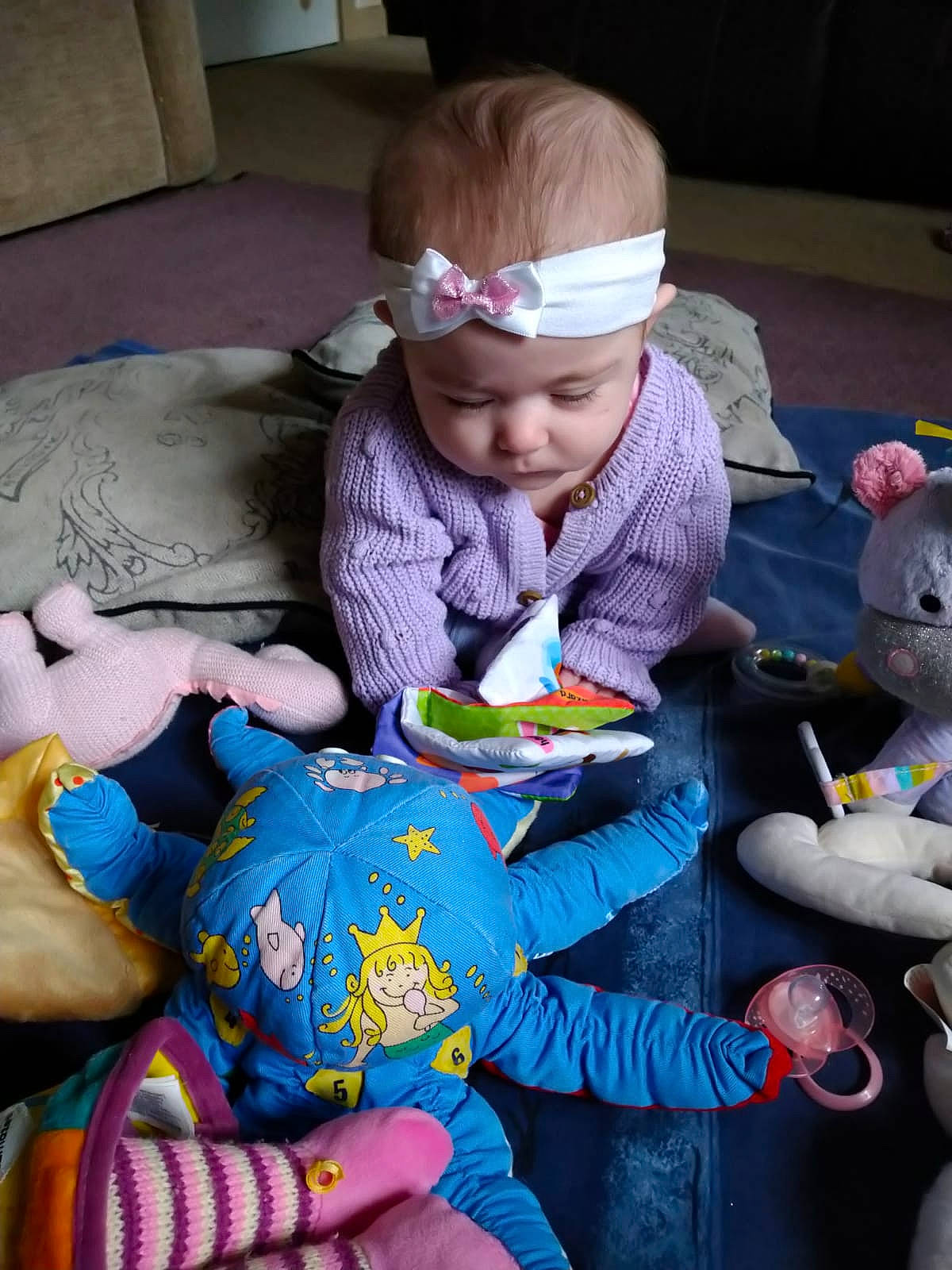 Angeline joined the competition — help win amazing prizes! baby, child, person, play, sitting, toddler, toy