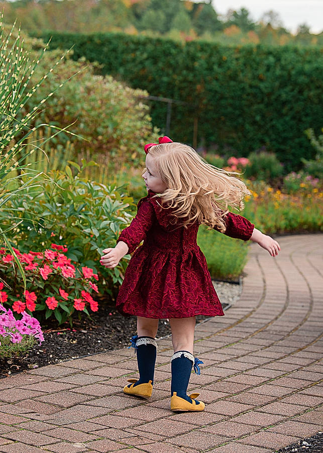 Finley joined the competition — help win amazing prizes! botany, child, dress, flower, footwear, lady, outerwear, photography, pink, plant, recreation, red, shoe, walking